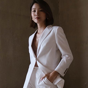 女士白色西服定制